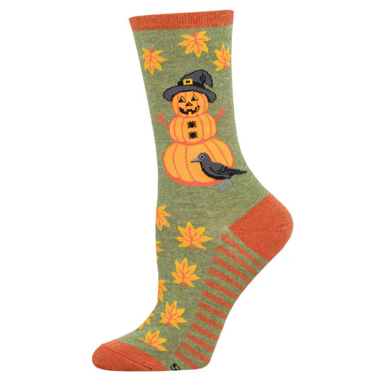 PUMPKINMAN WOMEN'S CREW COTTON SOCKS