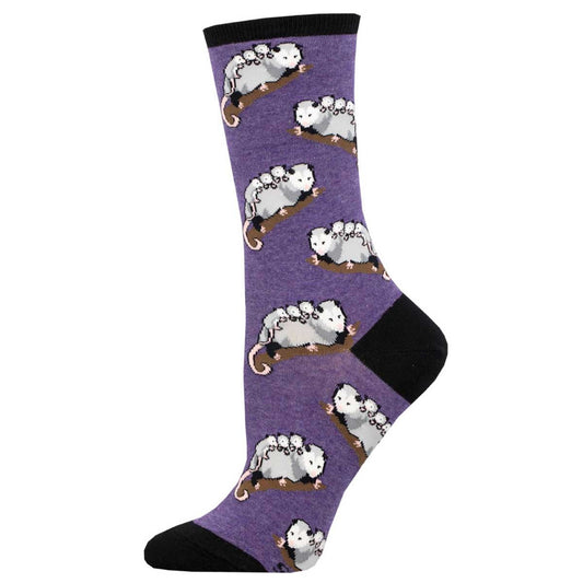 OPOSSUM POSSE WOMEN'S COTTON CREW SOCKS