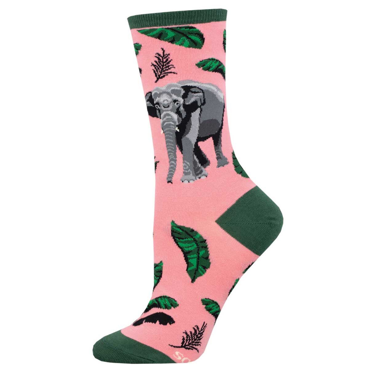 ASIAN ELEPHANT WOMEN'S COTTON CREW SOCKS