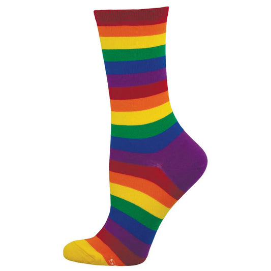 PRIDE STRIPES WOMEN'S CREW SOCKS