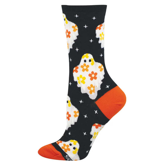 FLOWER GHOSTS WOMEN'S COTTON CREW SOCKS