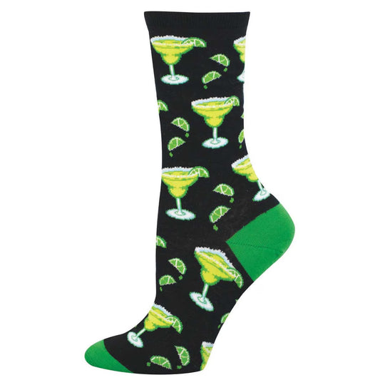 MARGARITA AND LIME WOMEN'S CREW SOCKS