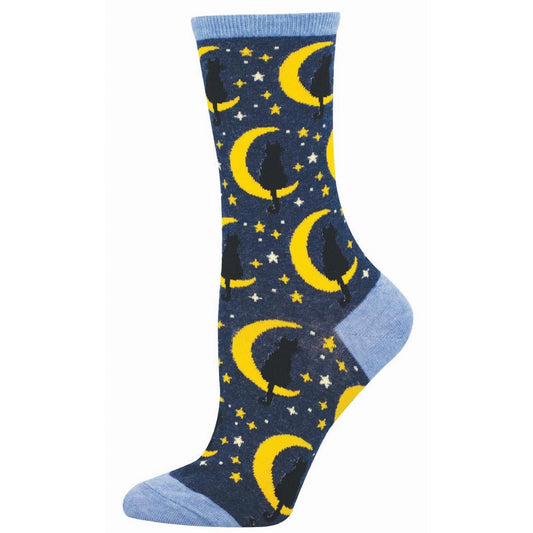 LUNAR CAT WOMEN'S COTTON CREW SOCKS