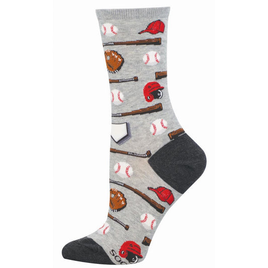 PLAYING HARDBALL WOMEN'S COTTON CREW SOCKS