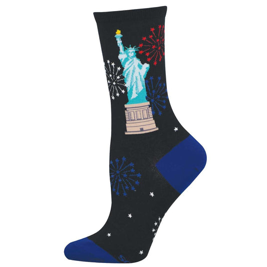LIBERTY FIREWORKS WOMEN'S COTTON CREW SOCKS