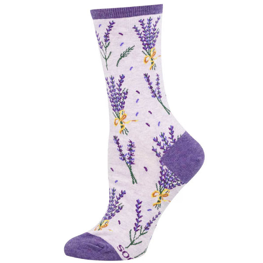 BUNCHES OF LAVENDER WOMEN'S COTTON CREW SOCKS