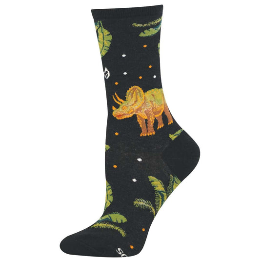 TRICERATOPS WOMEN'S COTTON CREW SOCKS