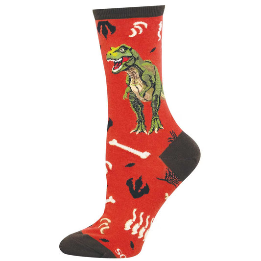 T. REX WOMEN'S COTTON CREW SOCKS