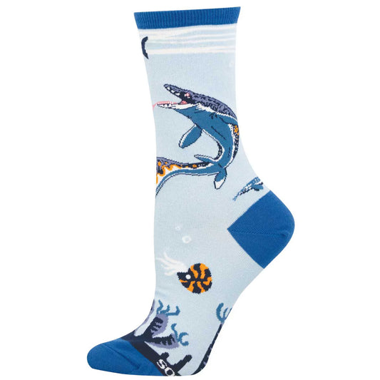 MOSASAURUS WOMEN'S COTTON CREW SOCKS