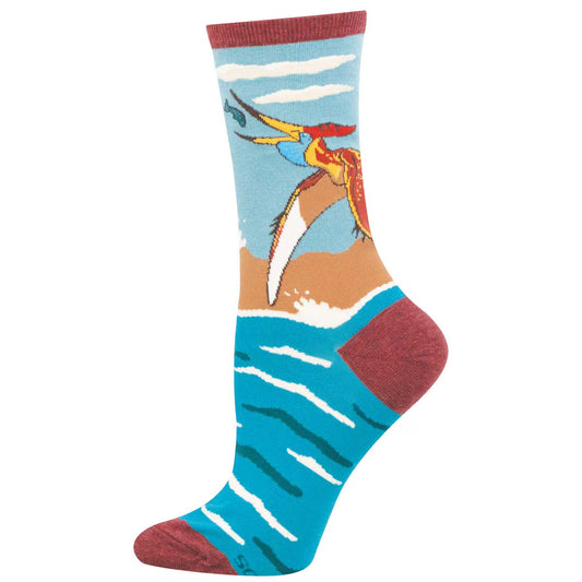 PTERANODON WOMEN'S COTTON CREW SOCKS