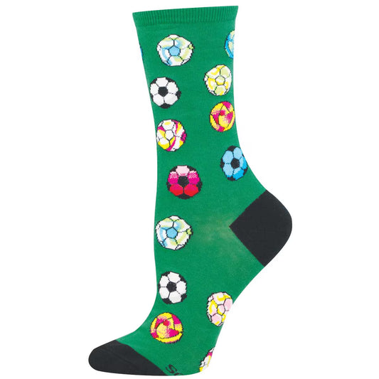 FUTBOL FIESTA WOMEN'S COTTON CREW SOCKS
