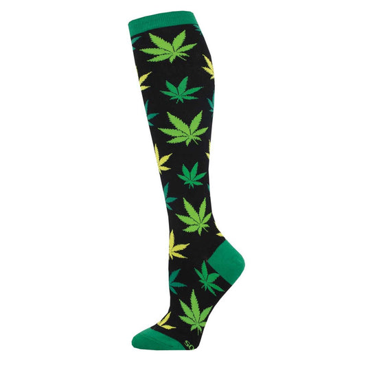 HERB GARDEN WOMEN'S COTTON KNEE HIGH SOCKS