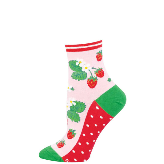 STRAWBERRY THREADS WOMEN'S COTTON MINI CREW SOCKS