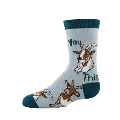 YOU GOAT THIS KID'S CREW SOCKS