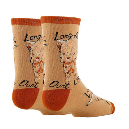 LONG HAIR DON'T CARE KID'S COTTON CREW SOCKS
