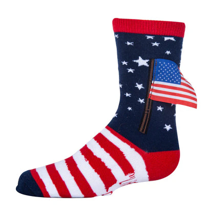 3D Liberty and Happines Youth's Funny Crew Socks