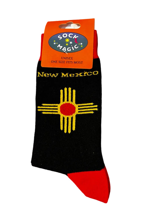 ZIA NM BLACK UNISEX COTTON CREW SOCKS