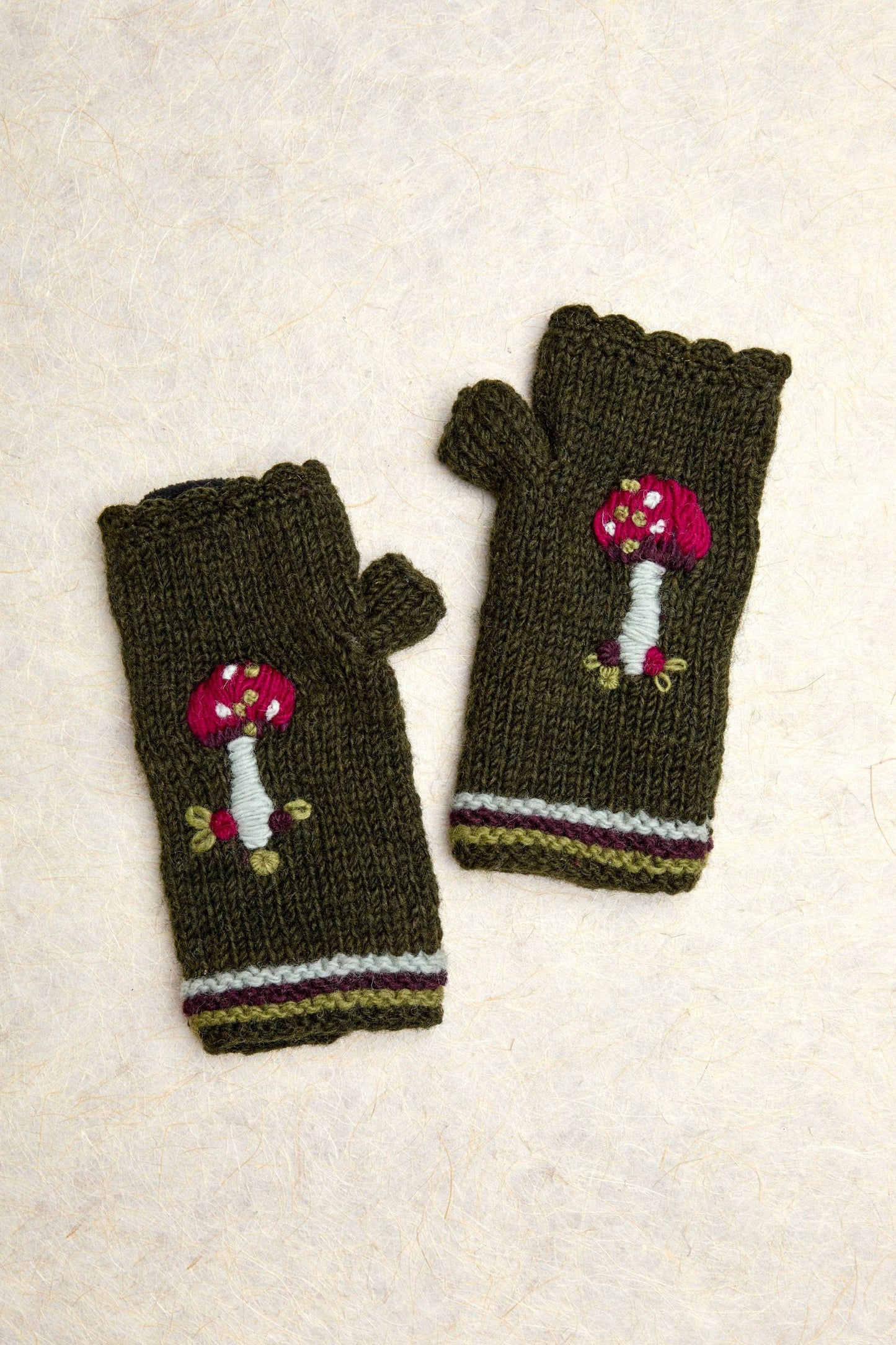 Lydia Blackpine Knit Handwarmers