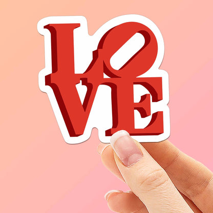 Love Sticker- Mini Philadelphia Decal for Hydroflask