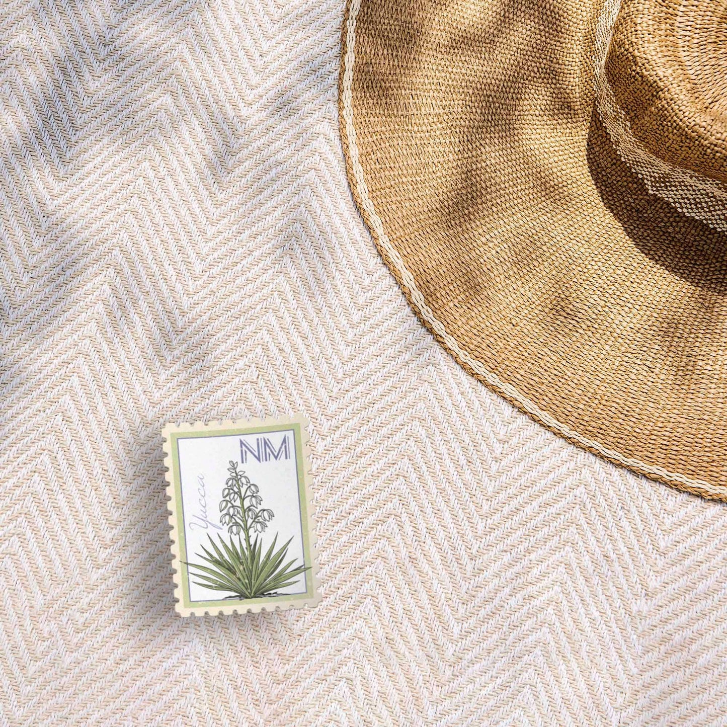 New Mexico State Flower Yucca Sticker - Vintage Stamp Decal