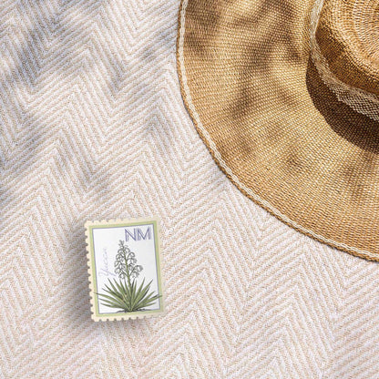 New Mexico State Flower Yucca Sticker - Vintage Stamp Decal