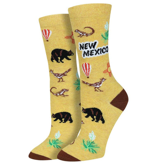 WOMEN'S NEW MEXICO COTTON CREW SOCKS