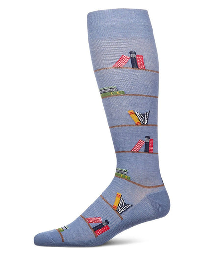 Bookshelf Mens Bamboo Compression Socks