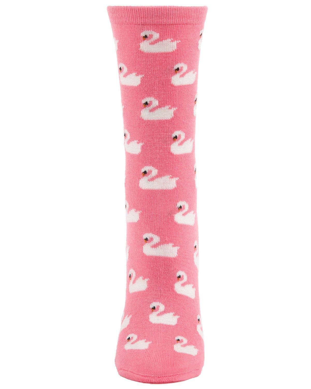 WOMEN'S SWAN CASHMERE BLEND CREW SOCKS
