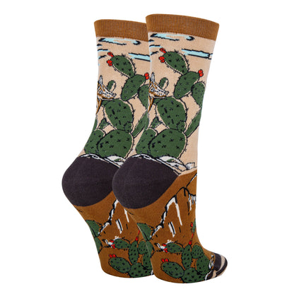 Coyote Sol Women's Cotton Dress Crew Socks