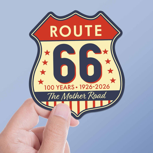 The Mother Road Route 66 Sticker - 100th Anniversary Decal