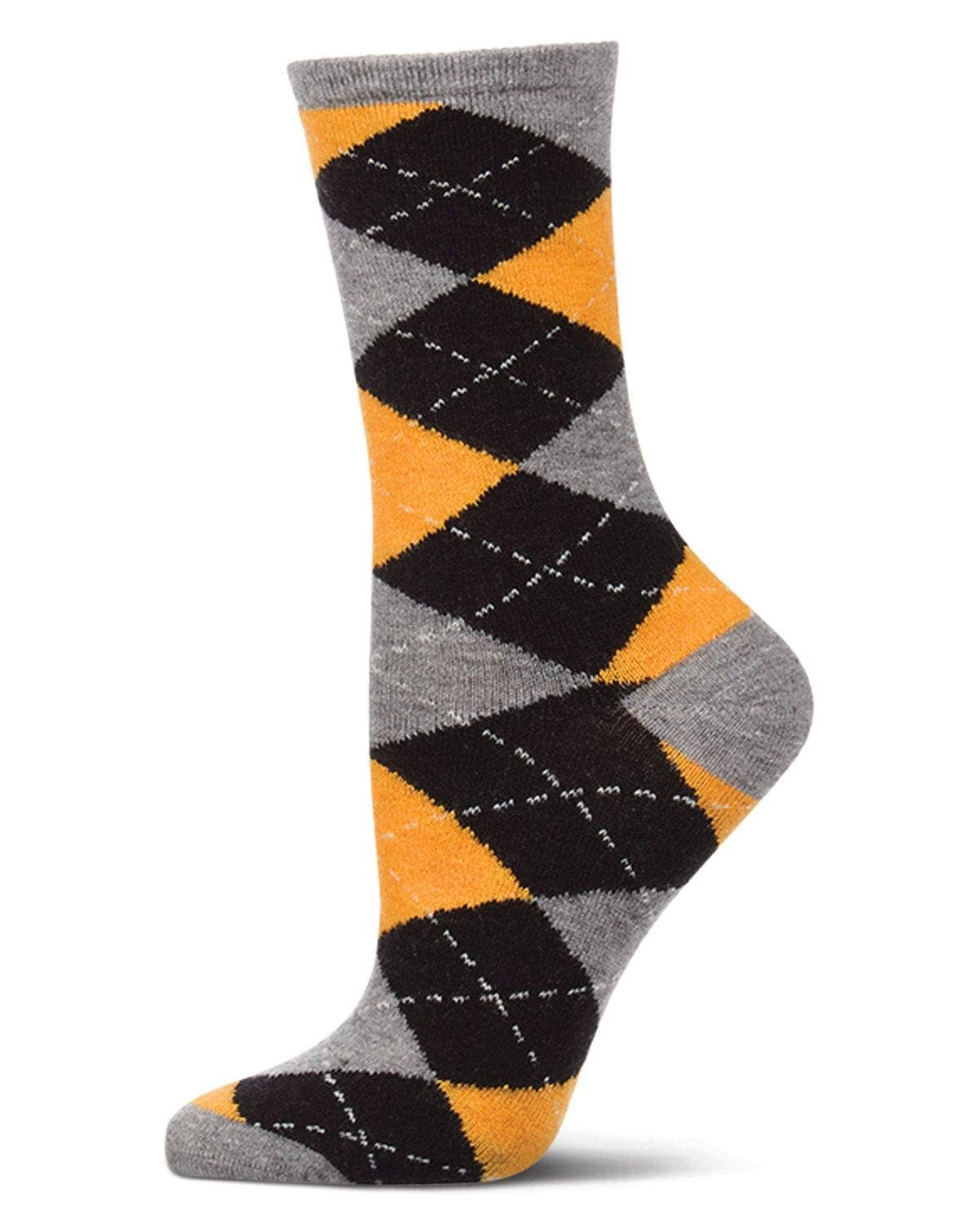 Women's Argyle Cashmere Crew Socks