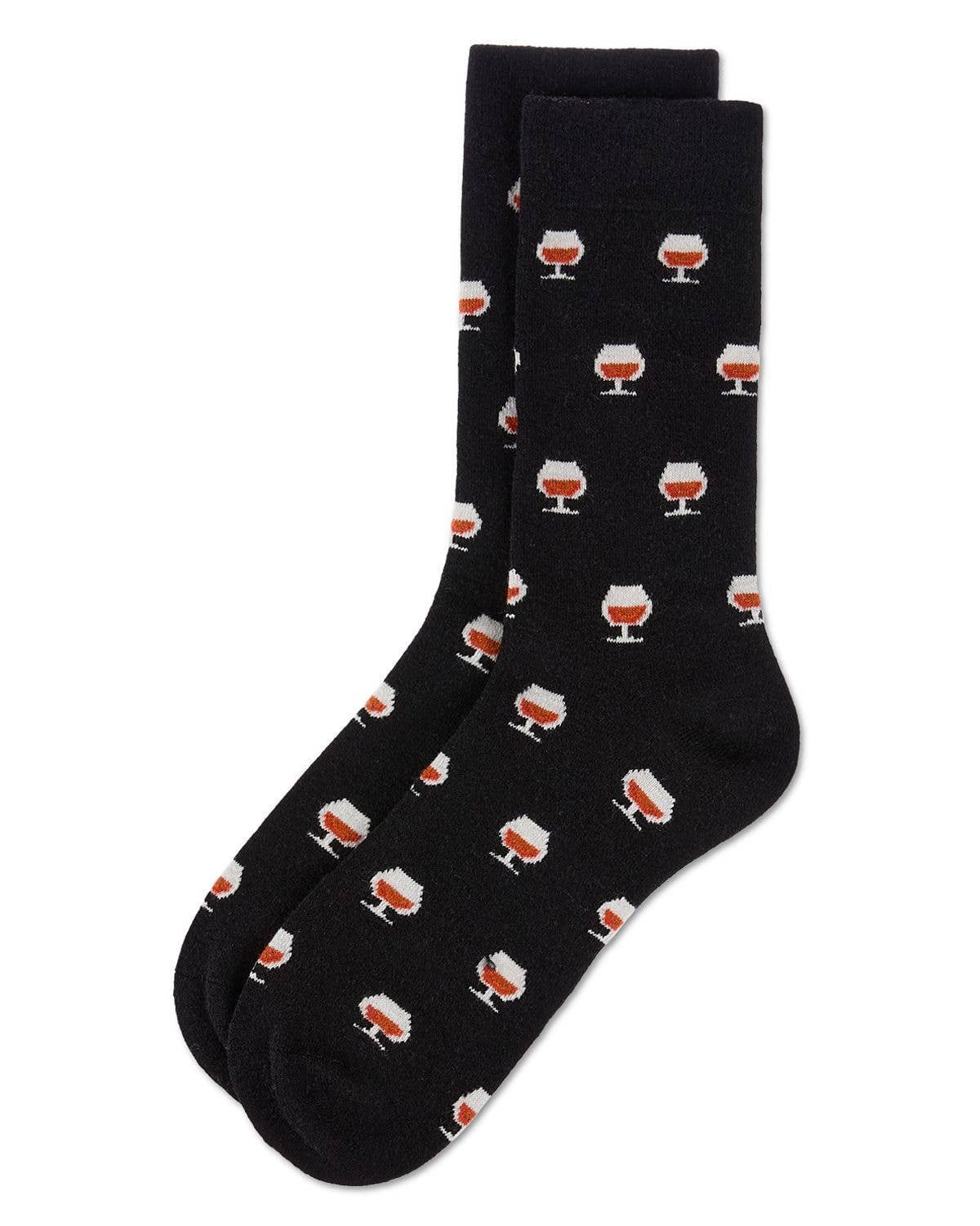 MEN'S WHISKEY CASHMERE BLEND CREW SOCKS