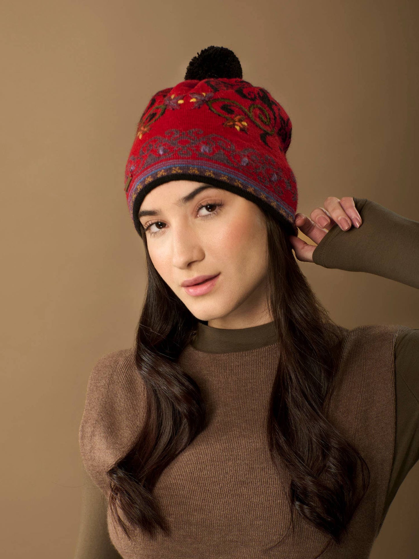 Sofia Alpaca Hat | Hand Embroidery | Fall