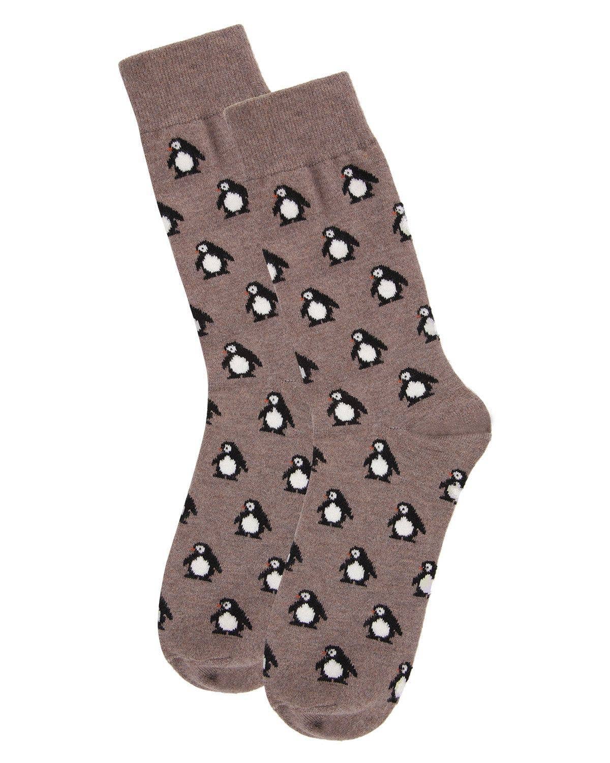 MEN'S PENGUINS LUXURIOUSLY SOFT CASHMERE CREW SOCKS