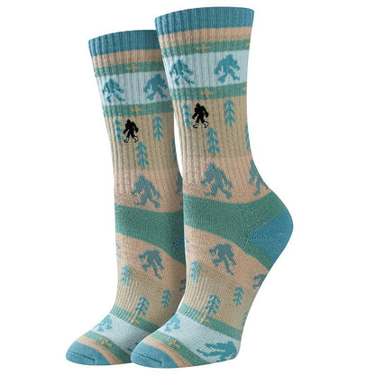 Womens Stripe Active Cotton Crew Socks