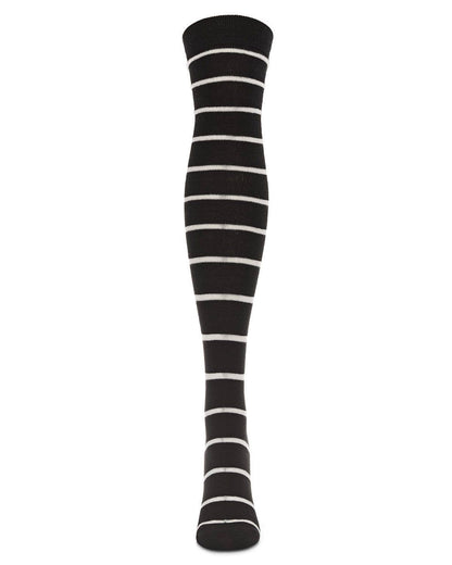 STRIPE CASHMERE BLEND OVER THE KNEE WARM SOCKS