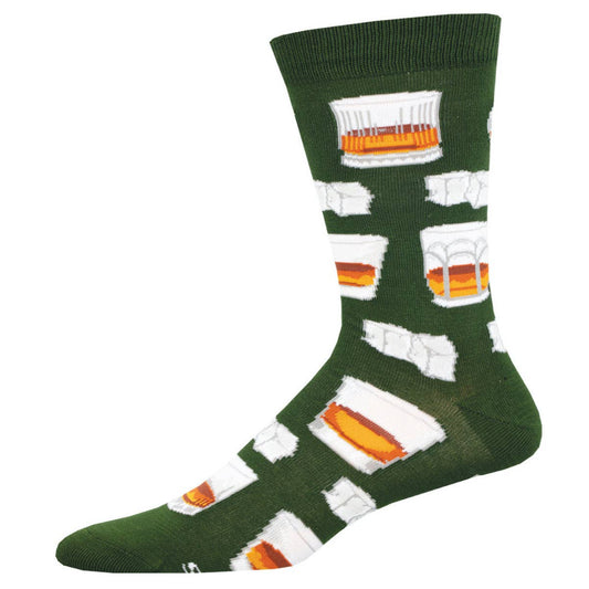 WHISKEY BUSINESS MEN'S BAMBOO CREW SOCKS