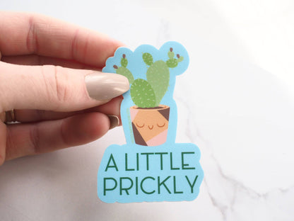 Not a Hugger Cute Cactus Sticker, Funny House Plant Decals