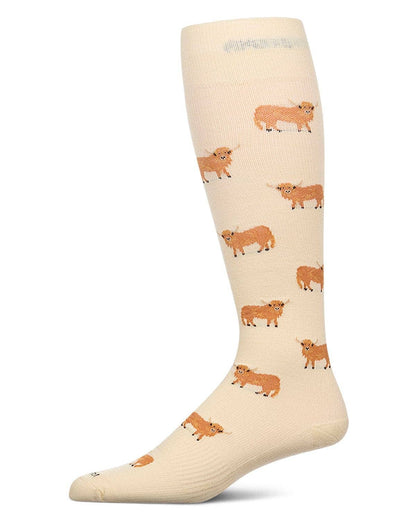 Highland Cow Mens Bamboo Compression Socks