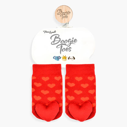 Baby Love Heart Boogie Toes Rattle Socks