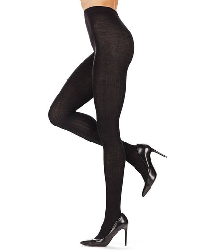 Cashmere Blend Rib Knit Sweater Tights
