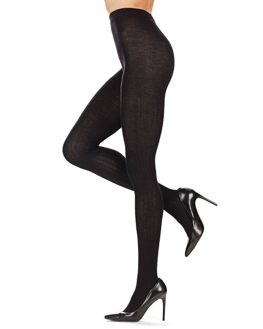 Cashmere Blend Rib Knit Sweater Tights