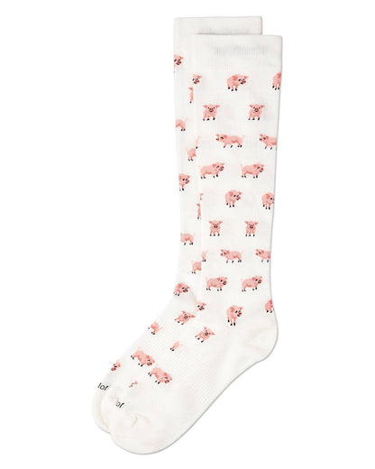 Women's Pigs Cotton Blend 15-20 mmHg Graduated Compression Socks