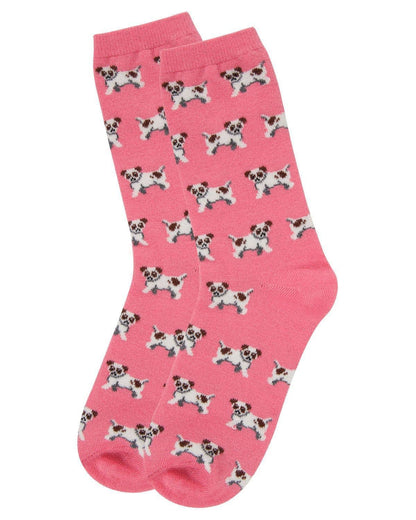 WOMEN'S DOGS CASHMERE BLEND CREW SOCKS