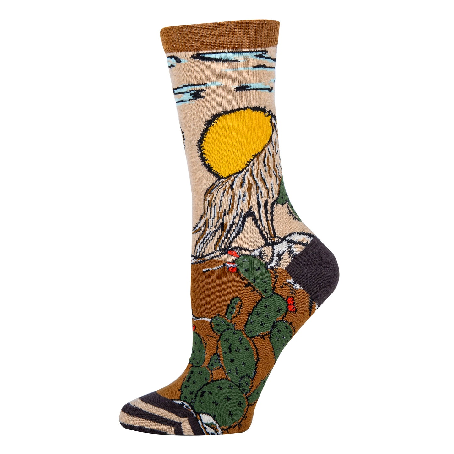 Coyote Sol Women's Cotton Dress Crew Socks