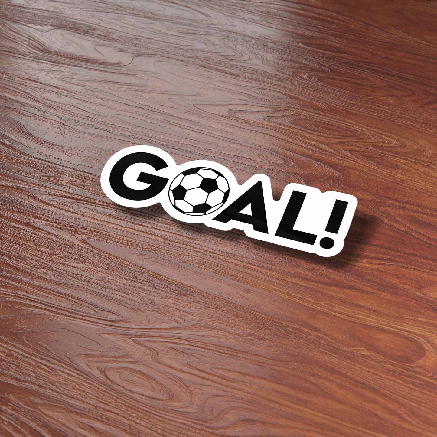 Goal Soccer Ball Sticker - Sports Decal for Water Bottle