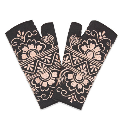 Lawsone Peat Fingerless Fleece Gloves | Knit Gloves