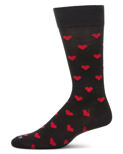 HEARTS MEN'S BAMBOO CREW SOCKS