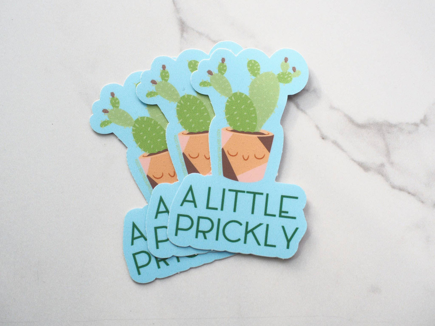 Not a Hugger Cute Cactus Sticker, Funny House Plant Decals