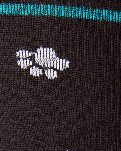 Paw Prints Cotton Blend Knee-High Moderate Compression Socks
